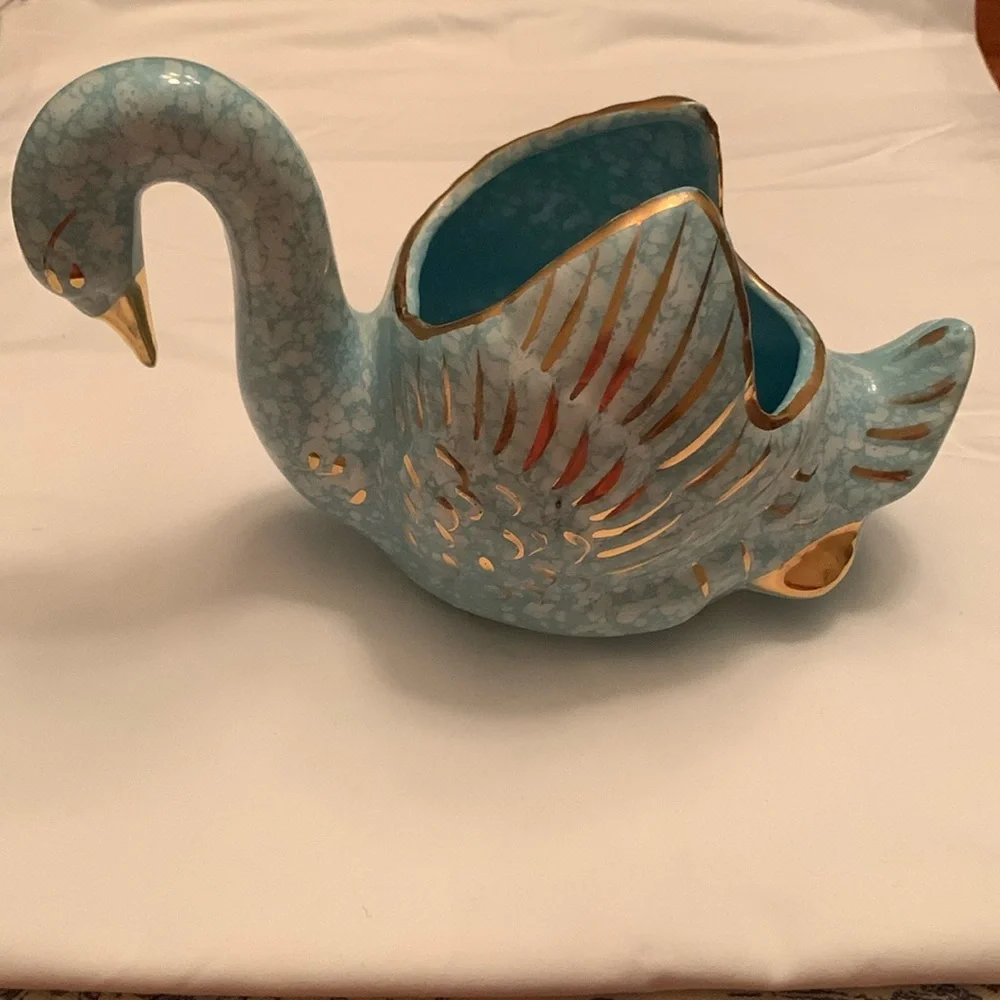 Shafer Mid-Century Swan Vase/Planter